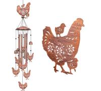 Oxxggkao Farfalla Metallo Vento Suono Decorazione Della Parete Unica Appeso Arte per Cortile Installazione Lenitiva Semplice Campanelli a vento Solare per Esterno