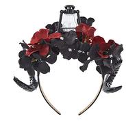 Oxxggkao Fascia per capelli con corna da diavolo, antilope, per Halloween, stile gotico, per il giorno dei morti, diavolo