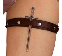 Oxxggkao Fascia regolabile per gambe in pelle con morbida imbottitura, ideale per un uso prolungato durante concerti o viaggi, LP415 viola, Taglia unica