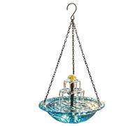 Oxxggkao Fontana da appendere a cascata per uccelli a fontana con effetto cascata, per cortile e giardino, mangiatoia decorativa per vasca da bagno
