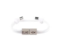 Oxxggkao Gioiello regolabile per cerimonia religiosa, per battesimo, prima comunione, cresima, corda intrecciata, Misura unica, come descritto