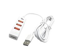Oxxggkao Hub USB 2.0 multiporta 1 porta di trasferimento dati e 4 porte di ricarica cavo di prolunga per più stazioni di ricarica USB Splitter
