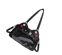 Oxxggkao Itabag Borsa Harajukus Itabag Borsa a tracolla Casual Borse a tracolla Stachel Borsa Moda Toted Borse Borse Borse per Donna Trasparente Toted Bag, Nero , One Size