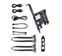 Oxxggkao KVM PCIe Basic Set Con Costruito In Staffa Per Installazione Sicura In Chassis E Affidabile Collegamento Cavo Strumento di Amministrazione IT