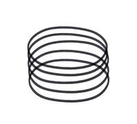 Oxxggkao La cinghia quadrata della macchina del nastro della cassetta per | 5 cinghie in gomma per cassette da 41-190 mm, larghezza 1,2 mm, cinghia comune per registratori DVD