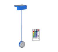 Oxxggkao Luce subacquea ad energia solare luminosa per piscina con batteria da 1500 mAh e facile installazione per quasi tutti i tipi di nuoto luce caricata solare