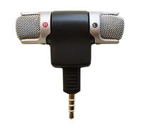 Oxxggkao Microfono stereo con microfono da 3,5 mm per PC portatile notebook smartphone canale sinistro e destro microfono per telefono portatile