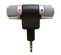 Oxxggkao Microfono stereo con microfono da 3,5 mm per PC portatile notebook smartphone canale sinistro e destro microfono per telefono portatile