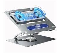 Oxxggkao Migliora il supporto di raffreddamento del computer portatile con una rapida riduzione della temperatura, motore silenzioso in bilico