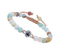 Oxxggkao Modern Crystals Projecting I Loves You in 100 Languages Special Romance Gifts for Lovers Outfit Stylish Birthday Jewelry, Misura unica, come descritto