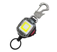 Oxxggkao Moschettone a LED ricaricabile con cavo regolabile da 81,5 cm, clip multiuso per campeggio, pesca, illuminazione di emergenza, campeggio all'aperto, pesca, moschettone a LED