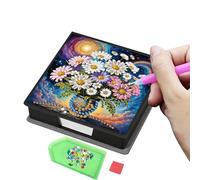 Oxxggkao Originale pittura di cristallo Note Keeper Memo disegno floreale per gli appassionati di libri 10,5 centimetri bambini ' s Craft Activity Set