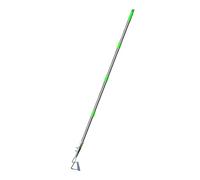 Oxxggkao Pala da giardino di lunghezza regolabile per la cura dei prati con manico lungo zappa per erba muschio efficiente strumento di rimozione detriti pala per diserbo