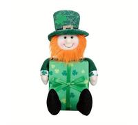 Oxxggkao Patricks Day Peluche Decorazioni Verde Irlandese Leprechaun Tomtes Elfi Bambola senza volto Nani Figurine Ornamenti Per La Casa Decor