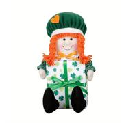 Oxxggkao Patricks Day Peluche Decorazioni Verde Irlandese Leprechaun Tomtes Elfi Bambola senza volto Nani Figurine Ornamenti Per La Casa Decor