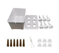 Oxxggkao Piccoli sistemi di coltivazione idroponica trasparenti pannello di osservazione efficiente per principianti giardinaggio fioriera idroponica