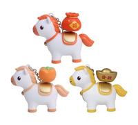 Oxxggkao Portachiavi a forma di cavallo Whinnying, materiale facile da usare, giocattolo tascabile per alleviare lo stress quotidiano da portare in viaggio, Fare una voce, Taglia unica