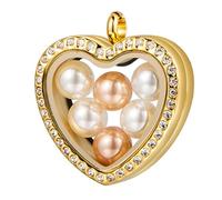 Oxxggkao Portachiavi creativo a forma di cuore in acciaio inox, facile da indossare, elegante ciondolo a forma di cuore, One Size, come descritto, come descritto