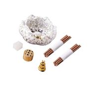 Oxxggkao Portaincenso in resina di cristallo buddista con bastoncini, set per meditazioni e decorazioni per la casa, bruciatori di cristallo