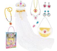 Oxxggkao PrincipessMantello Vestire Principessa Mantello Fata Bacchetta Gioielli Costume Ragazza Festa di Compleanno Dress Up