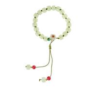 Oxxggkao Rotondo Giada Braccialetti Coreani Colore Bianco Peach Blossom Regali per il Partito per le Donne Ragazze Accessori Gioielli di Moda Braccialetti Peach Blossom