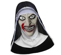 Oxxggkao Scary Nun Latex Terror Cosplay Accessorio Per Manutenzione Senza Sforzo Durante Le Feste Di Halloween E Costume Notte Terrore Suora A Tema Per Adulti