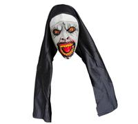 Oxxggkao Scary Nun Latex Terror Cosplay Accessorio Per Manutenzione Senza Sforzo Durante Le Feste Di Halloween E Costume Notte Terrore Suora A Tema Per Adulti
