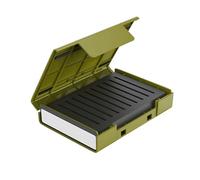 Oxxggkao Scatola di archiviazione per hard disk resistente, adatta per unità da 10 x 6,3 cm o 2,5 x 8,9 cm o per 10 dischi per l'organizzazione di viaggi per HDD esterni