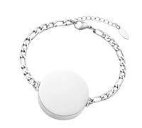 Oxxggkao Scatola per pillole geometrica, alla moda, in acciaio inox, leggera, comoda, da donna, con chiusura sicura, minimalista, da indossare tutti i giorni, Misura unica, come descritto
