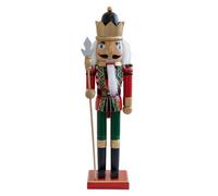 Oxxggkao Schiaccianoci In Legno Da 38 Cm Re Soldato Scultura Dipinta A Mano Burattino Natale Decorazione Per La Casa E L'ufficio Ornamento Schiaccianoci In Legno