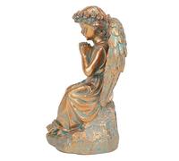 Oxxggkao Sculture di Arcangelo da giardino con scultura artistica Resine di lunga durata Decorazione esterna Leggero Facile da posizionare Scultura Arcangelo in resina leggera