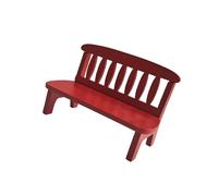 Oxxggkao Sedia classica in legno per casa delle bambole modello statuetta per giardino cortile scena paesaggio mestiere modello progetto puntelli scena in miniatura accessori