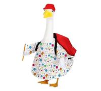 Oxxggkao Set costume da oche cappello regolabile e zaino per feste in giardino all'aperto decorazioni per eventi a tema creativo ritorno a scuola portico costume oche