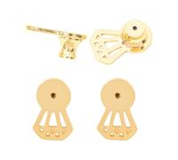 Oxxggkao Set di 4 tappi di ricambio per orecchini con chiusura sicura, per orecchie sensibili, Misura unica, come descritto