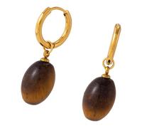 Oxxggkao Set di collana e orecchini con pietre preziose effetto sfumato alla moda, accessori perfetti da indossare tutti i giorni o come regalo Set di collana e orecchini in pietra naturale, One Size