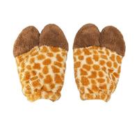 Oxxggkao Set di costumi da giraffa per bambini e adulti, orecchie da giraffa, fascia per capelli, guanti e coda di giraffa, per Halloween, cosplay, feste, giraffa, accessori per costume per bambini e