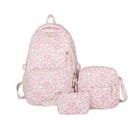 Oxxggkao Set di zaini per la scuola per ragazze, con astucci, per ragazze, per la scuola, libri, viaggi, scuola, con borsa a tracolla, B, Bellezza di massa