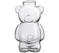 Oxxggkao Simpatico orsetto a forma di bicchiere da cocktail tazza di vetro trasparente tazze da caffè bicchieri per bevande per case feste cocktail bicchiere unico riutilizzabile carino orso