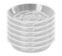 Oxxggkao Sottovaso stabile per piante di piccole dimensioni e vasi grandi, resistente all'acqua e ai graffi, design decorativo trasparente