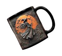 Oxxggkao Streghe spaventose Design Tazza da caffè in ceramica Streghe robuste Tazze di Halloween per forniture per feste Tazze di grande capacità