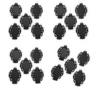 Oxxggkao Supporto ovale in lega resistente adatto per gioielli e pietre preziose che forniscono una base ovale stabile e di lunga durata, Misura unica, come descritto