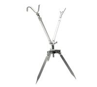 Oxxggkao Supporto per canna da pesca, portatile, facile da montare, per gli appassionati di viaggio alla ricerca di una pesca stabile con angoli multipli