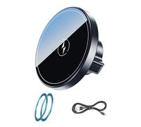 Oxxggkao Supporto per telefono di ricarica da 15 W con testa a sfera da 17 mm Universale Adattatore per supporto per telefono da auto