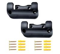 Oxxggkao Supporto per tubi da giardino per tubi flessibili da giardino, supporto per acqua nera per montaggio a parete esterna, supporto per tubi da giardino con viti