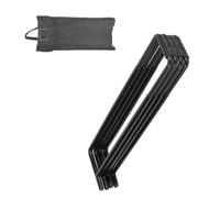 Oxxggkao Supporto pieghevole in metallo da campeggio, con staffe sospese, contenitore per l'acqua, facile da usare, per cucinare, escursionismo, campeggio, viaggi