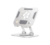 Oxxggkao Supporto regolabile a doppio asse con rotazione a 360 gradi, base pieghevole antiscivolo per tablet fino a 13 pollici, pieghevole, doppio asse regolabile, supporto per tablet