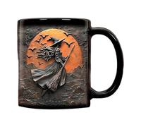 Oxxggkao Tazze in ceramica uniche a tema streghe grande capacità regali di Halloween tazza da caffè per cioccolata calda tè regalo streghe ceramica