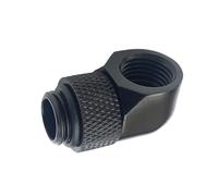 Oxxggkao Testa piatta Raffreddamento ad acqua Rotabile 90 Gradi Gomito Adattatori Costruzione in metallo Risparmio di spazio per sistemi PC Appartamenti Raccordo di raffreddamento ad acqua