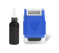 Oxxggkao Timbro a rullo per furto di privacy, con coperchio trasparente, per indirizzi postali, protezione della privacy, con copertura per informazioni segrete