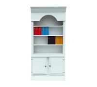 Oxxggkao Tiny House Cabinet Libreria Modello in legno per case delle bambole Camera da letto Soggiorno Decori Realistici Mobili Accessorio Armadio in legno Modello Case delle bambole Libreria